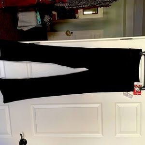 These are new yoga, daily wear, black wide leg pants.  Never worn
